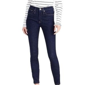 J. Crew 9” High Rise Toothpick Skinny Jeans